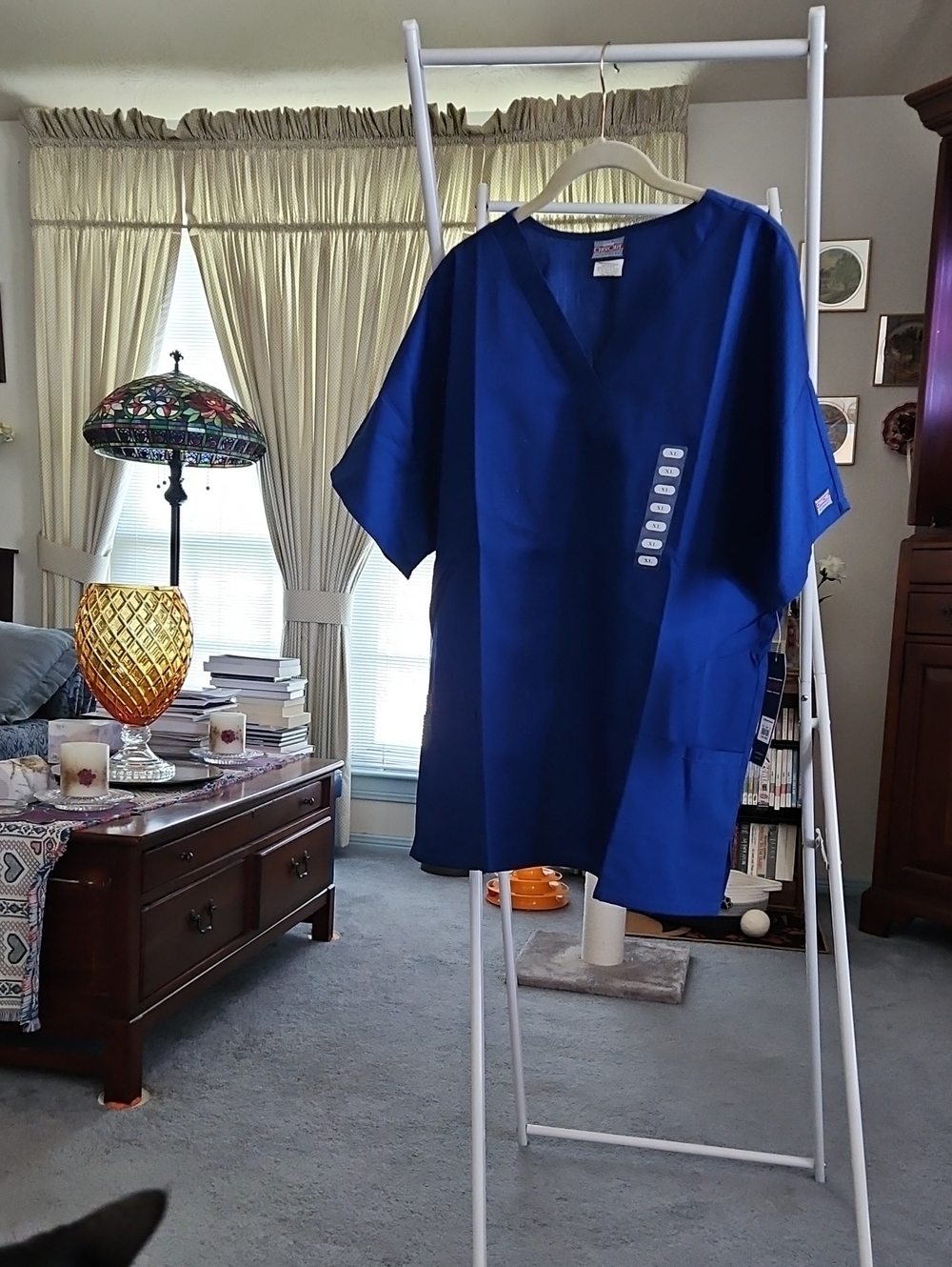 Cherokee Royal Blue Workwear/Scrub Top